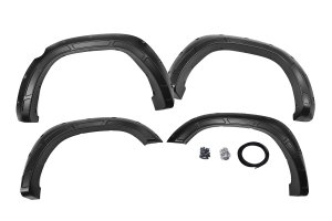 Ram 1500 Fender Flares - Rough Country - Defender - GW7 Bright White - '19-'23